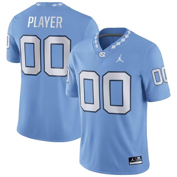 Men's North Carolina Tar Heels Active Player Custom Blue Stitched Football Jersey